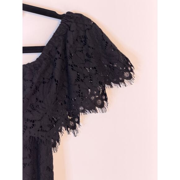 J.Crew Black Lace Off-the-Shoulder Cocktail Dress XXS - Picture 3 of 8